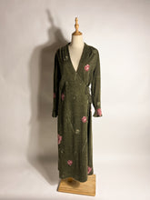 Load image into Gallery viewer, Florence Long Sleeve Rose Wrap Knit Dress-Size 12
