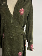 Load image into Gallery viewer, Florence Long Sleeve Rose Wrap Knit Dress-Size 12