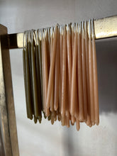 Load image into Gallery viewer, Hand-Dipped Beeswax Birthday Taper Candles