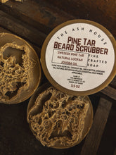 Load image into Gallery viewer, Pine Tar Beard Scrubber Palm Free Soap