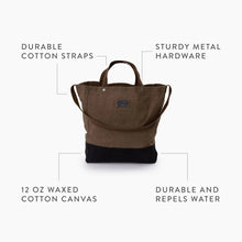 Load image into Gallery viewer, Barebones Neelum Waxed Canvas Tote