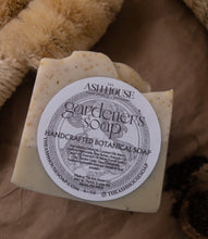 Load image into Gallery viewer, Gardener’s Dual Exfoliation Handcrafted Soap