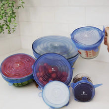 Load image into Gallery viewer, Silicone Bowl Covers 6-Pack