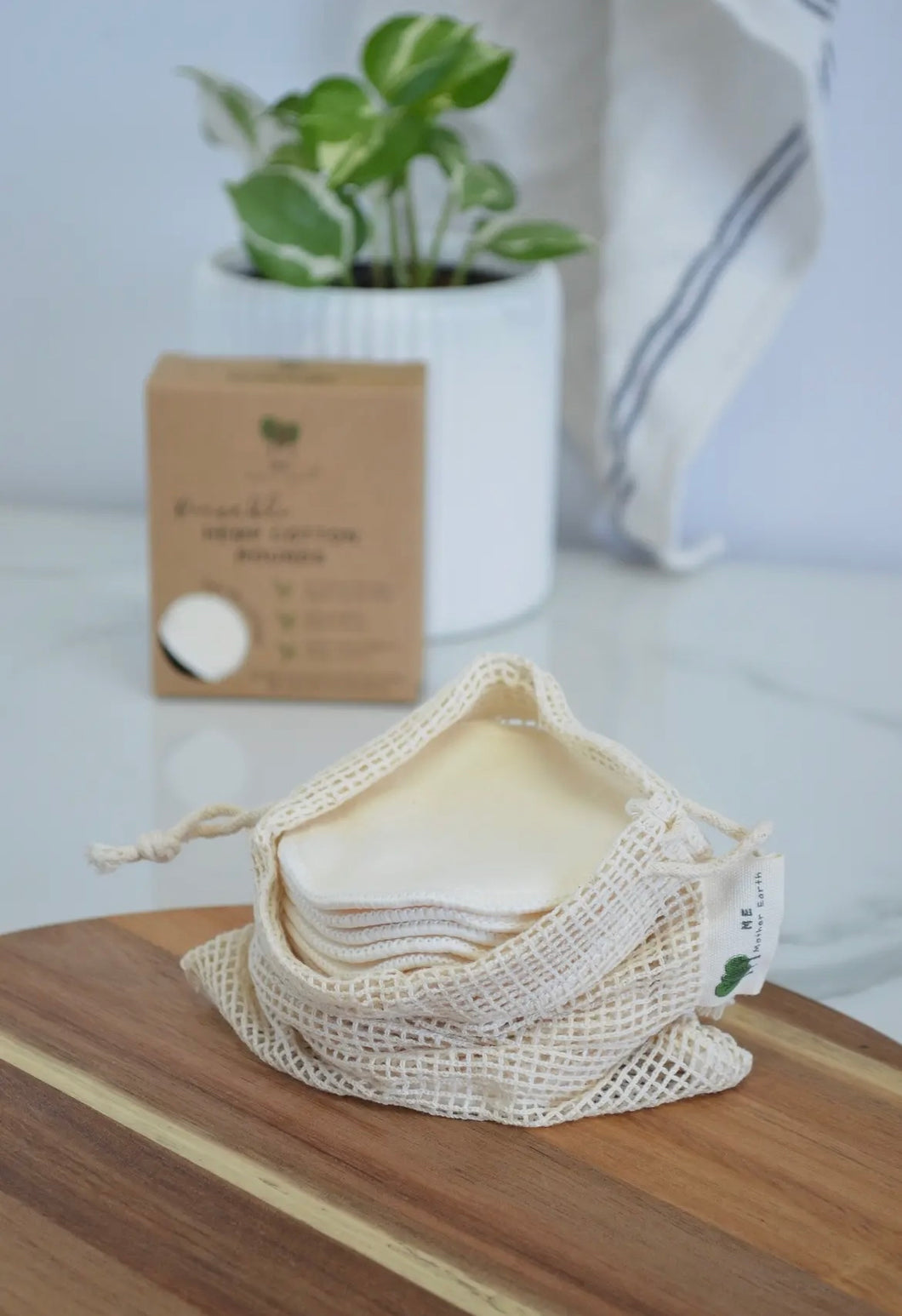 Reusable Hemp Cotton Makeup Rounds 10-Pack