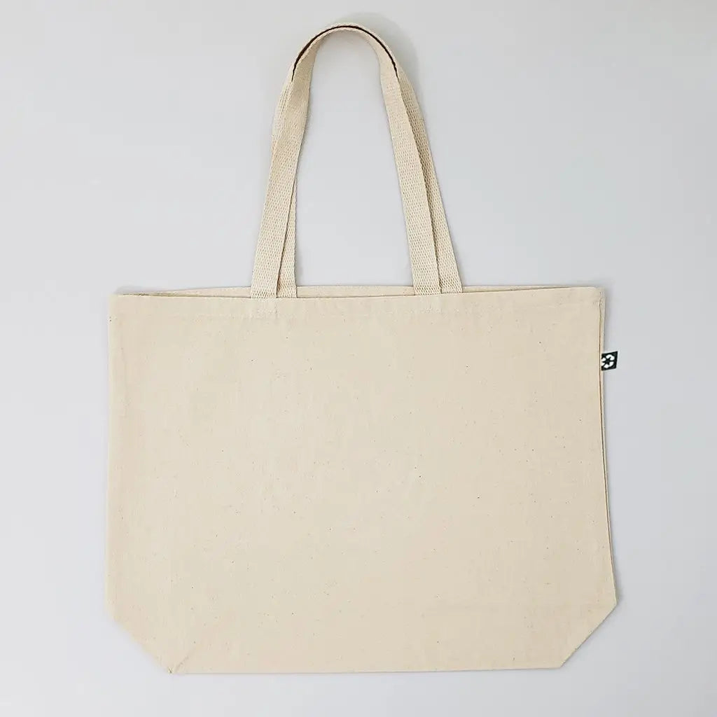 Jumbo Recycled Cotton Canvas Tote Bag