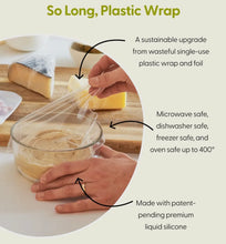 Load image into Gallery viewer, Reusable Silicone Plastic Wrap Sheets
