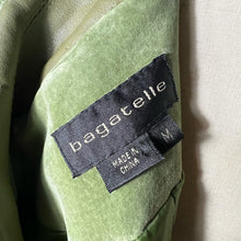 Load image into Gallery viewer, Kelly Spring Green Quilted Suede Jacket Medium
