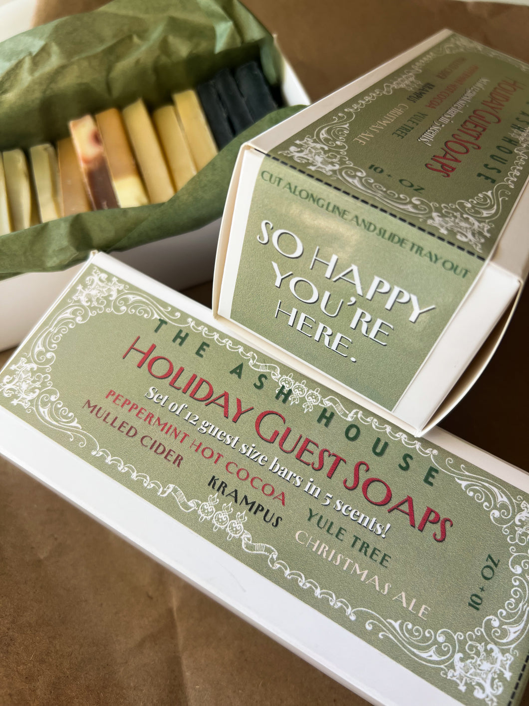 Holiday Guest Soap 12 Pack