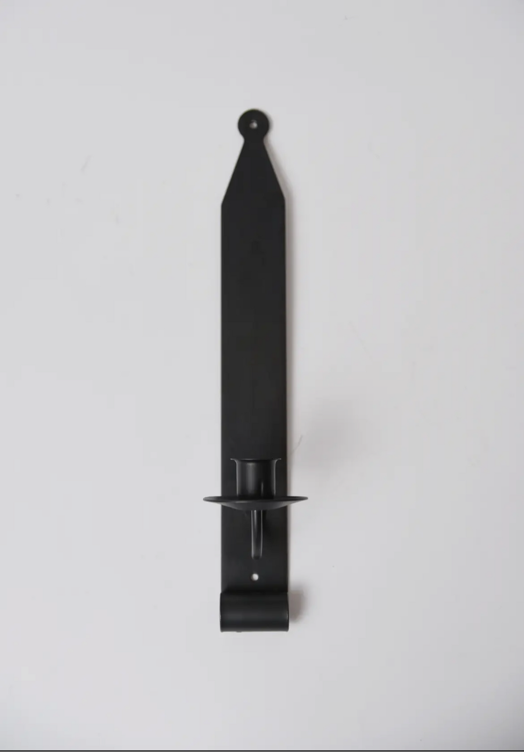 Black Iron Taper Candle Sconce