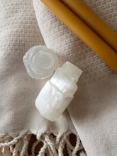 Load image into Gallery viewer, Selenite Holder &amp; Tapers Set
