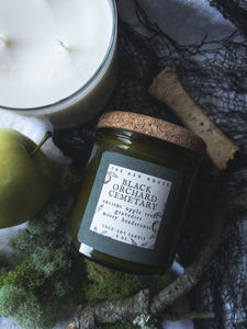 Black Orchard Cemetary Candle Collectiony