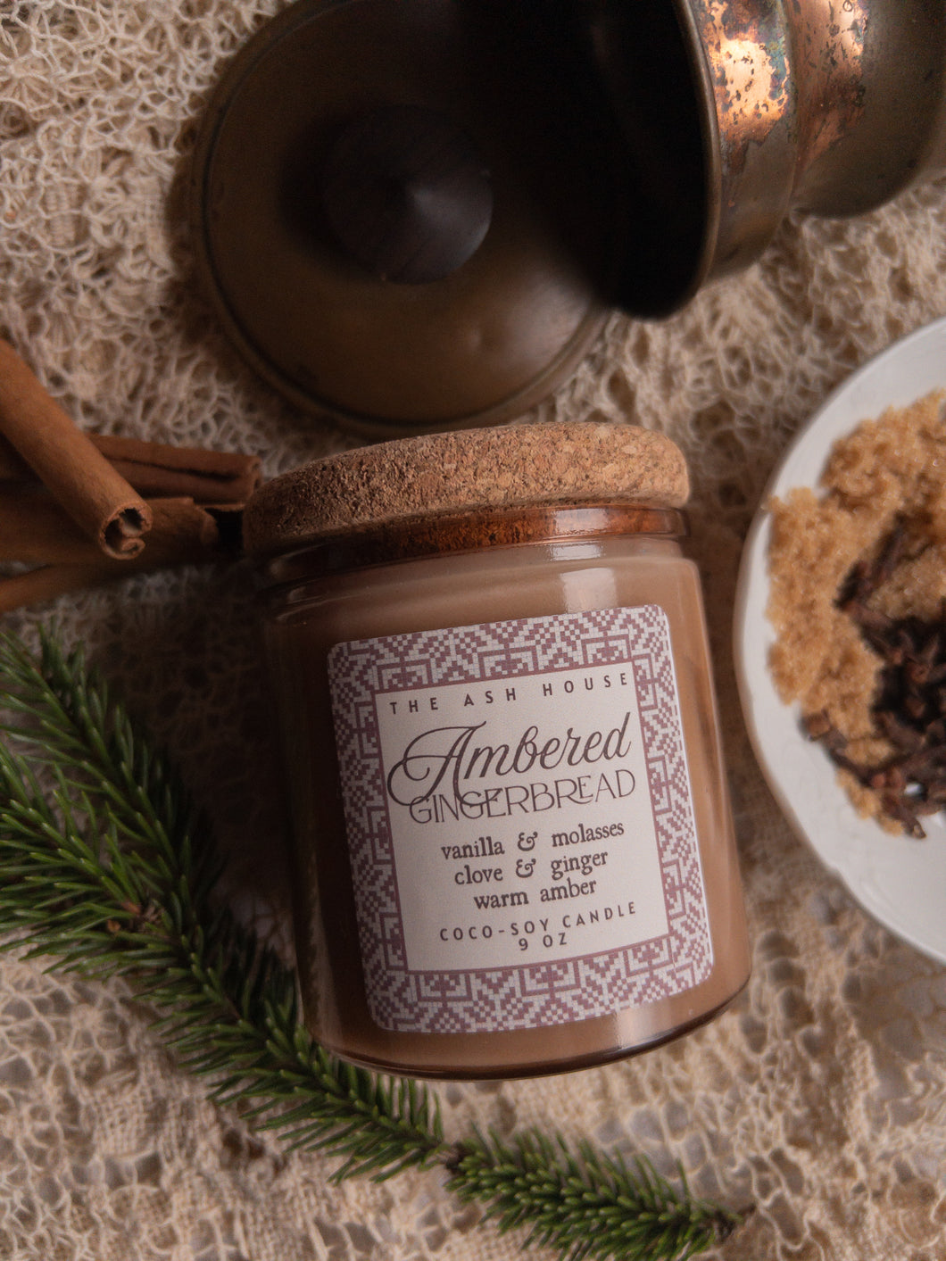Ambered Gingerbread Coco-Soy Candles