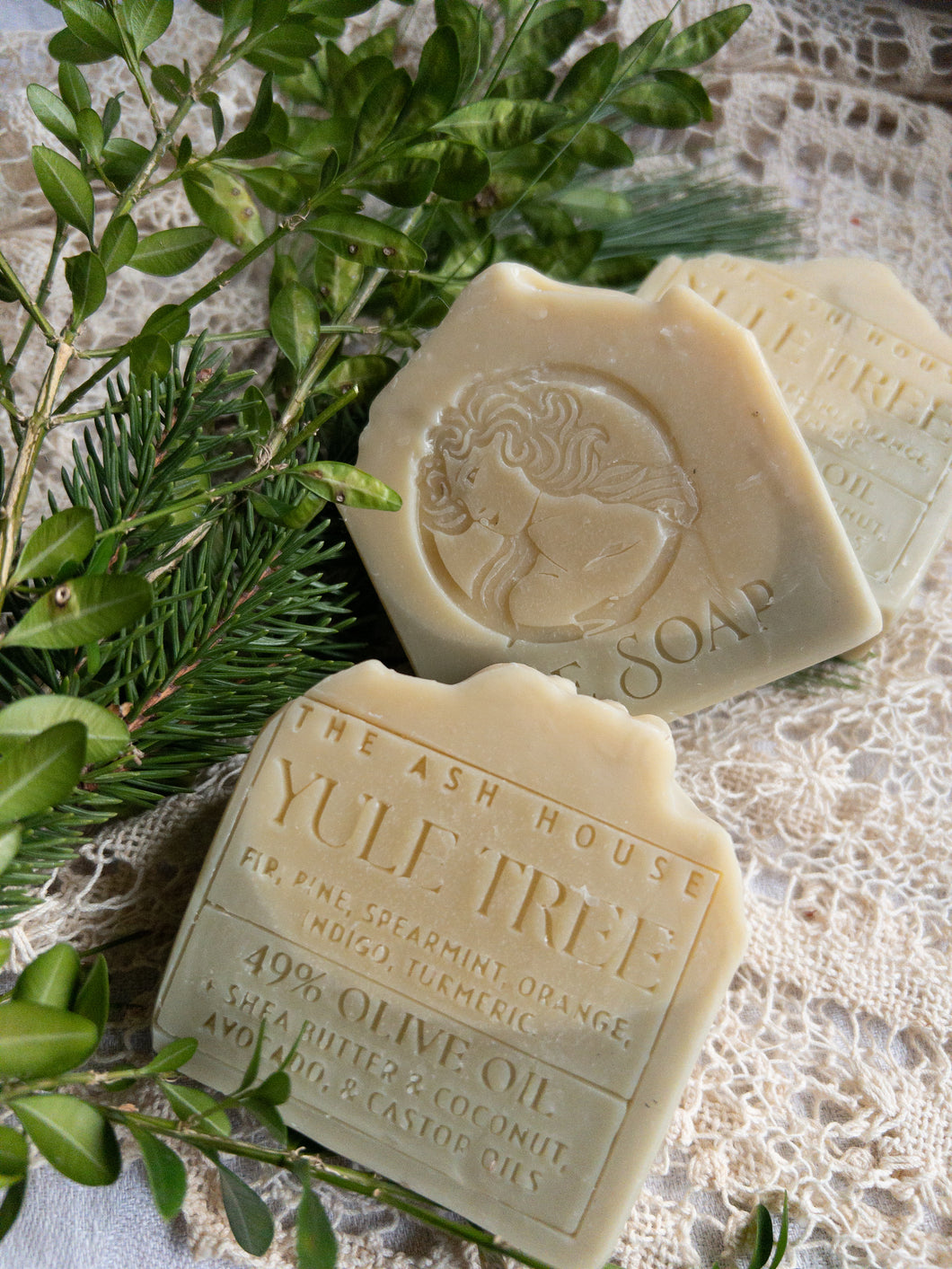 Yule Tree Holiday Handcrafted Palm Oil Free Soap