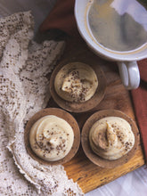 Load image into Gallery viewer, Vanilla Cardamom Latte Coffee Scrub Handcrafted Bar Soap
