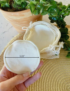 Reusable Hemp Cotton Makeup Rounds 10-Pack