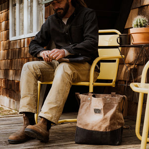 Barebones Neelum Waxed Canvas Tote
