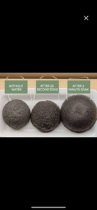 Luna Charcoal Infused Konjac Face Sponge