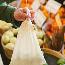 Load image into Gallery viewer, Organic Cotton Mesh Produce Bags 3 Pack
